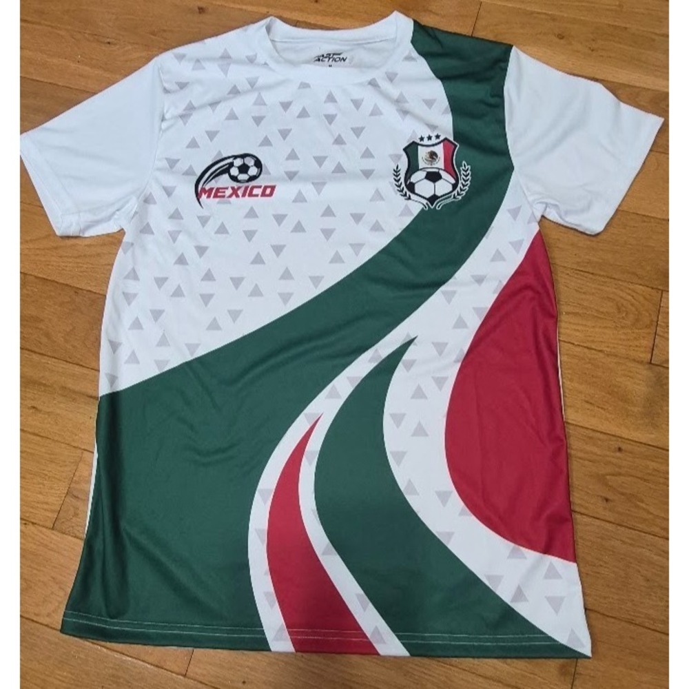 Mexico Men's Soccer Jersey Medium Green White Red Great Condition